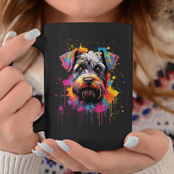 Colourful Miniature Schnauzer Dog Tassen Lustige Geschenke