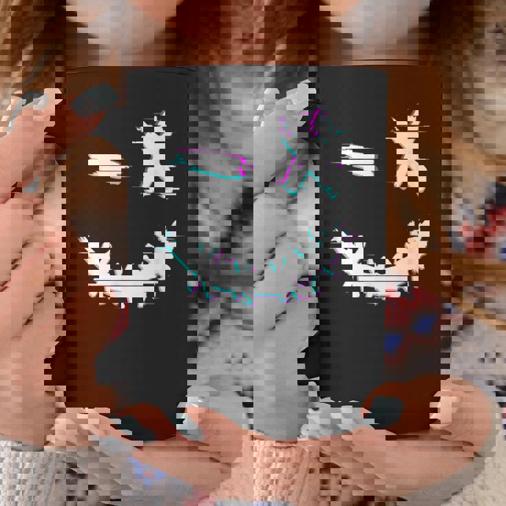 Cool Techno Glitch Smile Trippy Goa Rave Abiti Uomo Donna Tazze Regalos divertidos