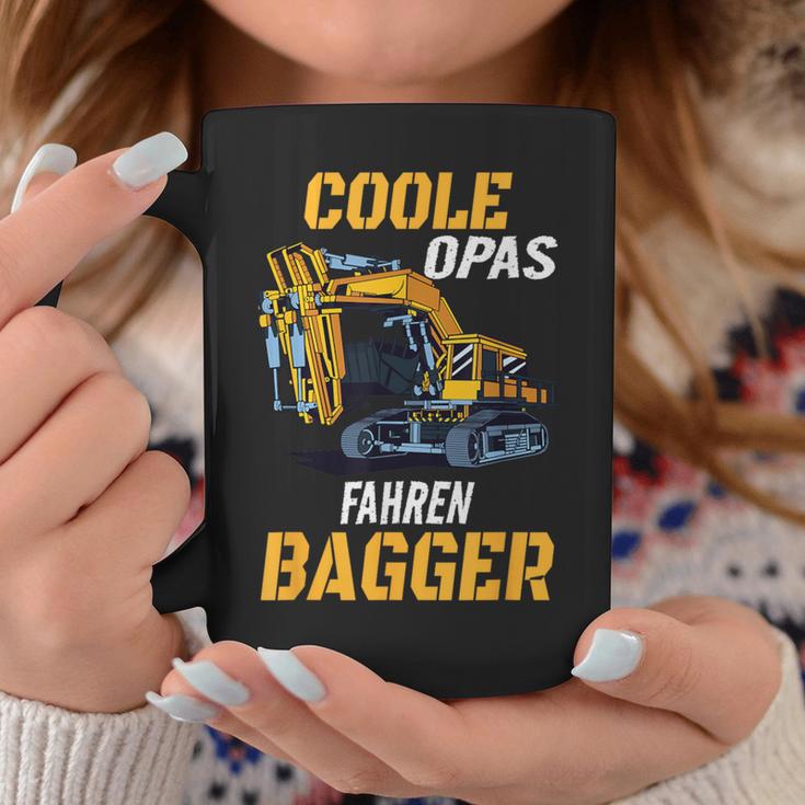 Coole Opas Fahren Bagger Digger Driver Grandpa Tassen Lustige Geschenke