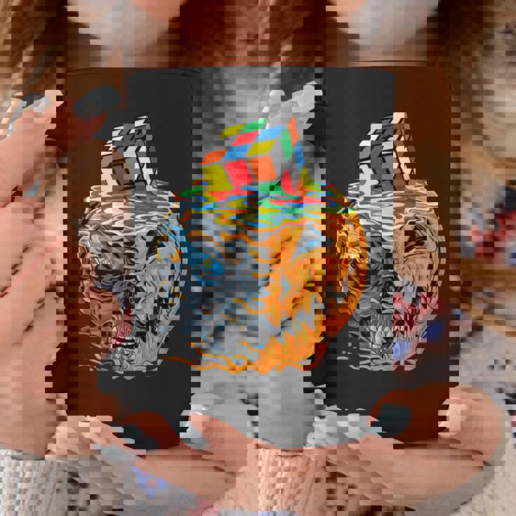 Cubo Di Fusione Divertente Rubik Rubix Rubics Giocatore Cubo Melt Skull Tazze Regalos divertidos