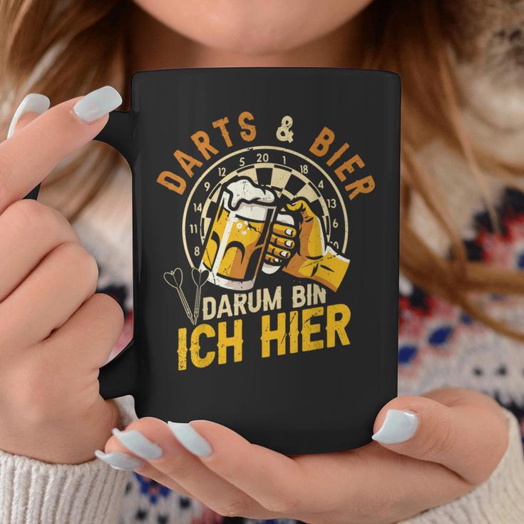 Darts Und Bier Darum Bin Ich Hier Dartspieler Dart Tassen Lustige Geschenke