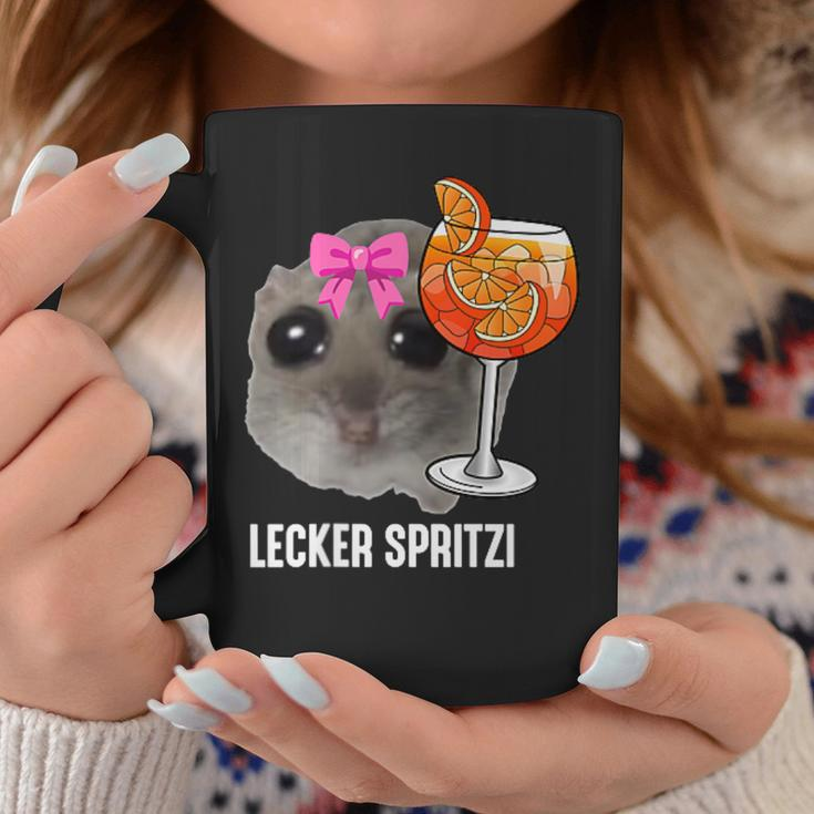 Delicious Spritzi X Sad Hamster Meme Girl Hallöchen Aperölchen Tassen Lustige Geschenke