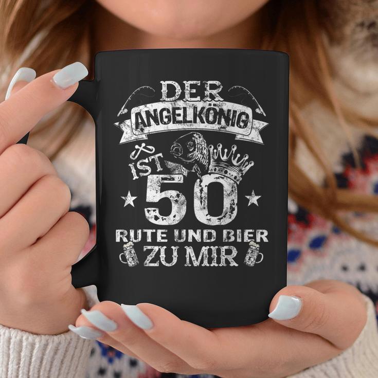 Der Angelkönig Ist 50 Jahre Birthday Fishing & Beer Fisherman S Tassen Lustige Geschenke