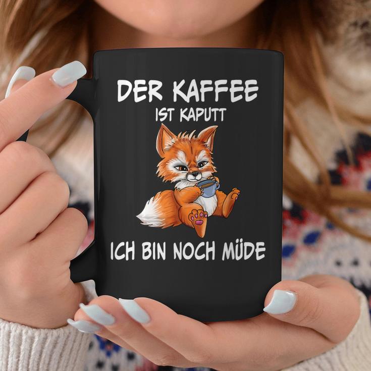 Der Kaffee Ist Brochtider Fuchs Morgenmuffel Tassen Lustige Geschenke