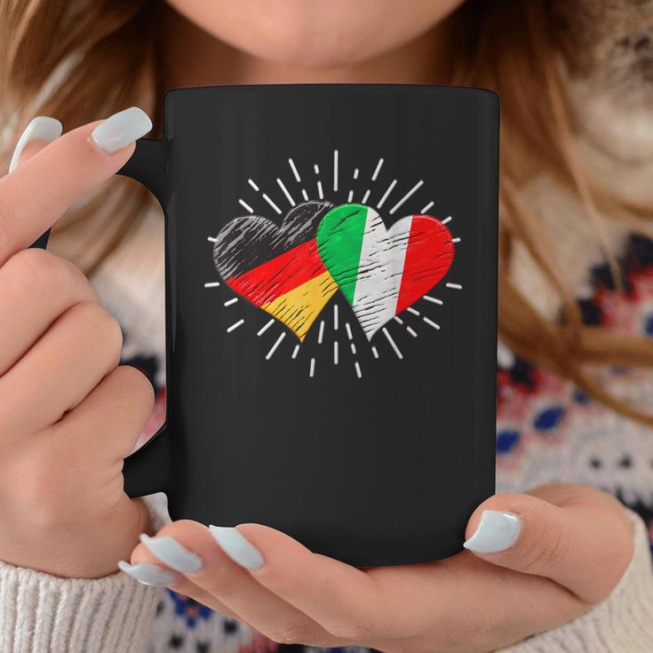 Deutschland Italien Freundschaft Herz German Italian Tassen Lustige Geschenke