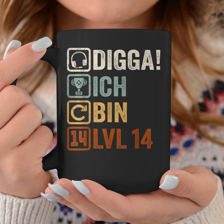 Digga Ich Bin 14 Jahre 14Th Birthday Boy Gamer Tassen Lustige Geschenke