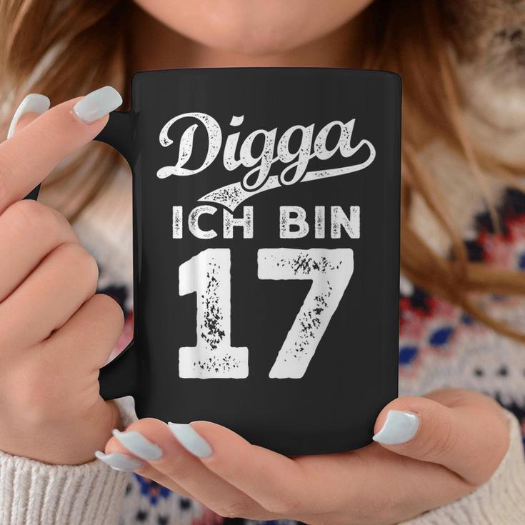 Digga Ich Bin 17 Jahre 17Th Birthday Tassen Lustige Geschenke