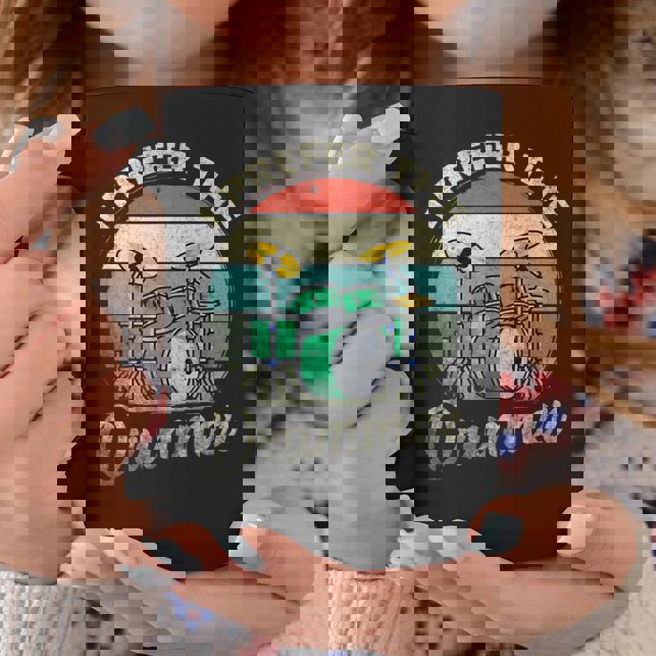 Divertido Rock Music Band Drum Player Retrointage Taza de café Regalos divertidos