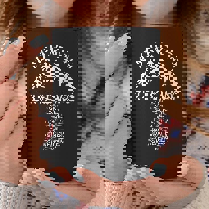 Donna Berg Scritta Wo Du Zu Fuss Warst Wander Con Collo A Tazze Regalos divertidos