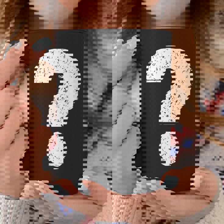 Donna Punto Interrogativo Punteggiatura Grammatica Divertente Con Collo A Tazze Regalos divertidos