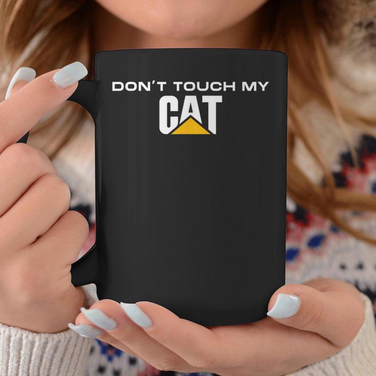 Dont Touch My Cat Machinist Driver Fan Digger Caterpillar Tassen Lustige Geschenke