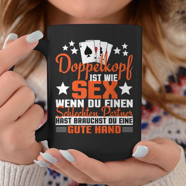 Doppelkopf Doppelkopf Ist Wie Sex Tassen Lustige Geschenke