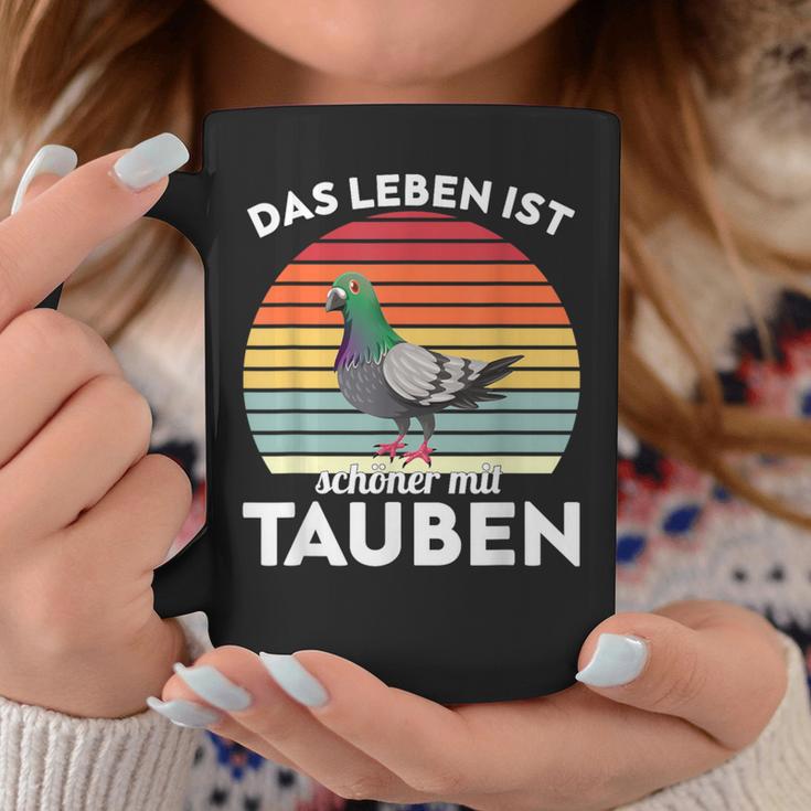 With Dove Das Leben Ist Schönmit Tauben Tassen Lustige Geschenke