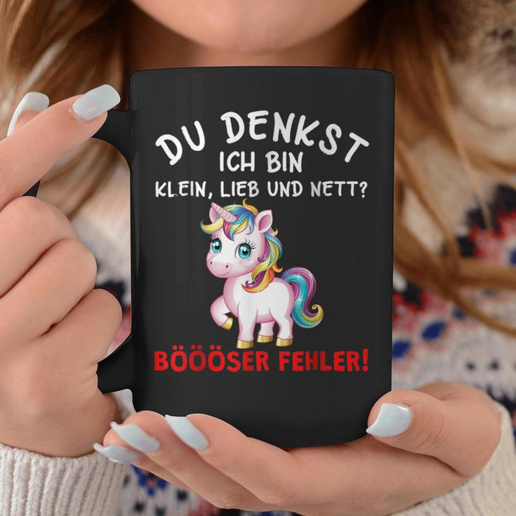 Du Denkst Ich Bin Klein Lieb Und Nett Bad Error Tassen Lustige Geschenke