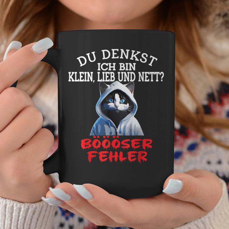 Du Denkst Ich Bin Klein Lieb Und Nett Cute Cat Tassen Lustige Geschenke