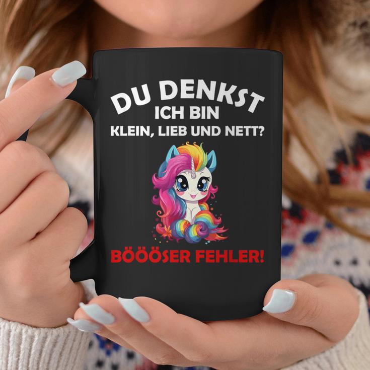 Du Denkst Ich Bin Klein Lieb Und Nett Cute Unicorn Tassen Lustige Geschenke