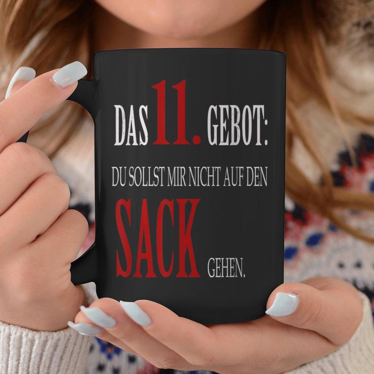 Du Sollst Mir Nicht Auf Den Sack Gehen 11 Commandment Tassen Lustige Geschenke