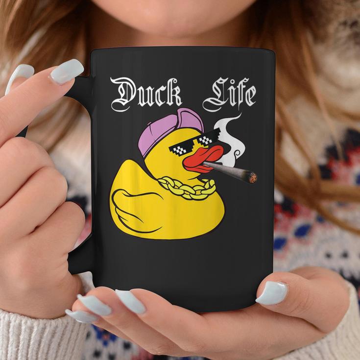 Duck Life Gangster Quietscheente Lustiges Ente Tassen Lustige Geschenke