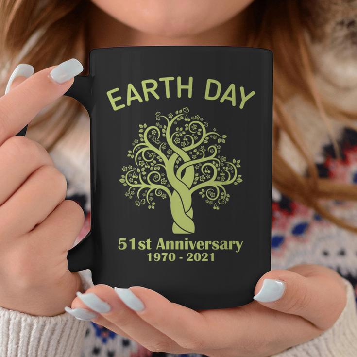 Earth Day 51St Anniversary 2021 Tree Green Life Earthday Coffee Mug Unique Gifts
