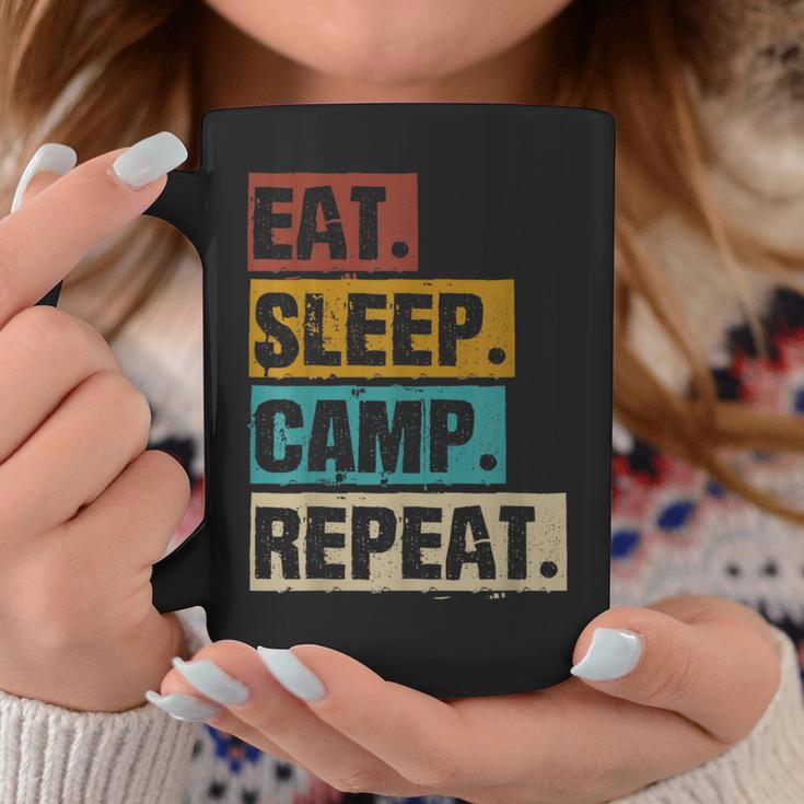 Eat Sleep Camp Repeat -Intage Outdoor Camping Camper Tassen Lustige Geschenke