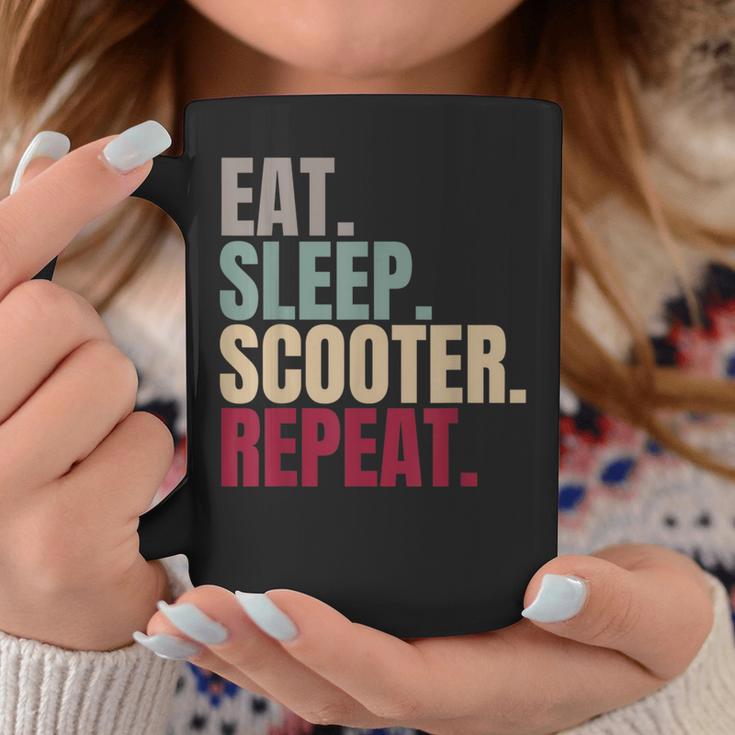 Eat Sleep Scooter Repeat Tassen Lustige Geschenke