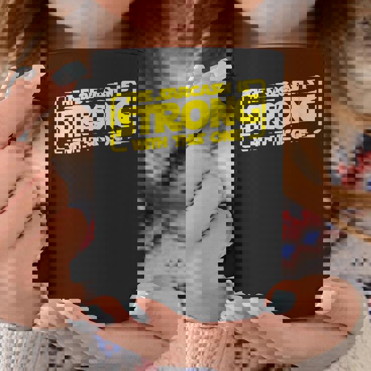 El Sarcasmo Es Fuerte Con Este Taza de café Regalos divertidos