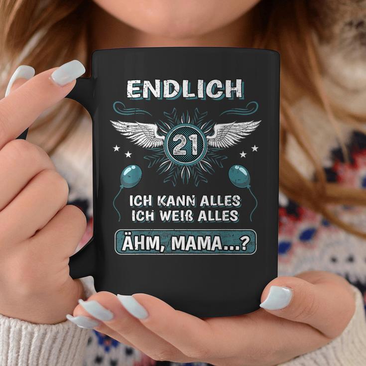 Endlich 21 Ähm Mama 21St Birthday Son Daughter S Tassen Lustige Geschenke