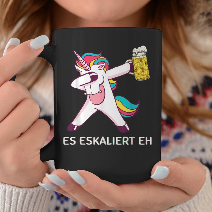 Es Escaliert Eh Dabbing Unicorn With Beer Unicorn & Beer Tassen Lustige Geschenke