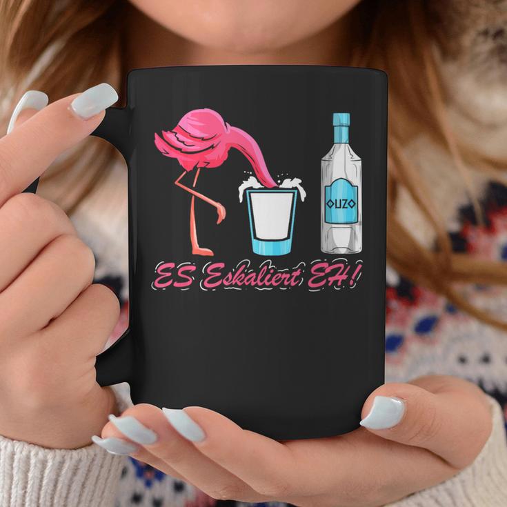 Es Escaliert Eh Flamingo & Ouzo Tassen Lustige Geschenke