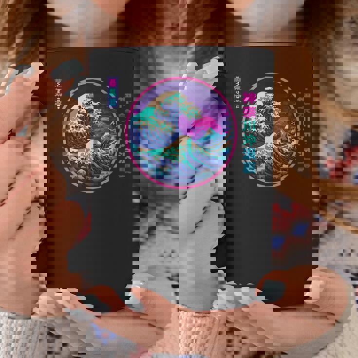 Estética Japonesa Japón Arte La Gran Ola Antes De Kanagawa Taza de café Regalos divertidos