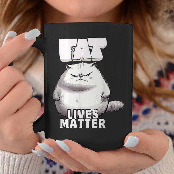 Fat Lives Matter Lustig Mollig Tassen Lustige Geschenke