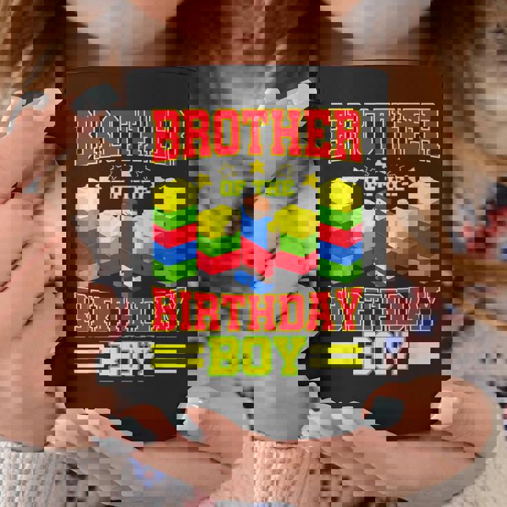 Fratello Del Compleanno Ragazzo Mattoni Master Builder Famiglia Tazze Regalos divertidos