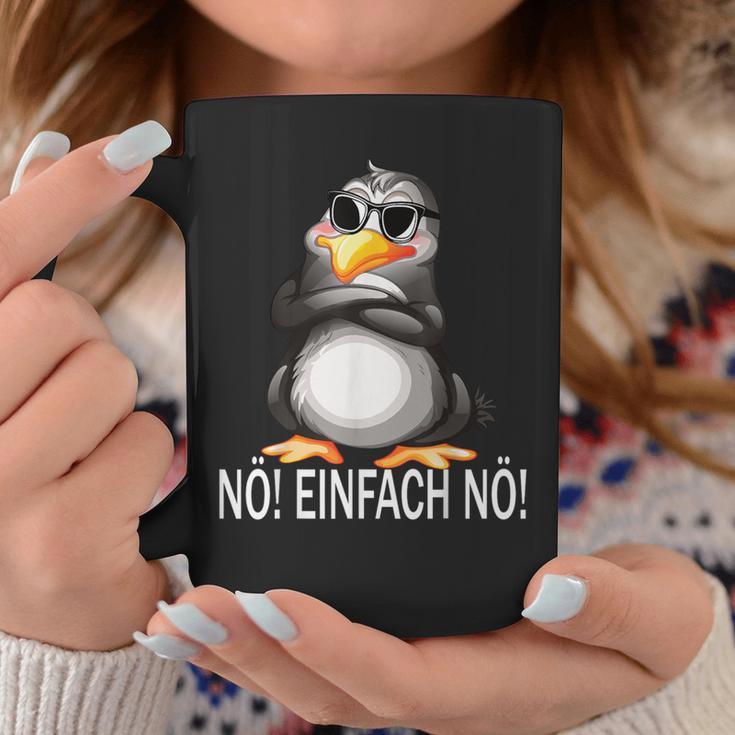 With Cute Penguin Bevor Du Fragst Nein Nö Tassen Lustige Geschenke