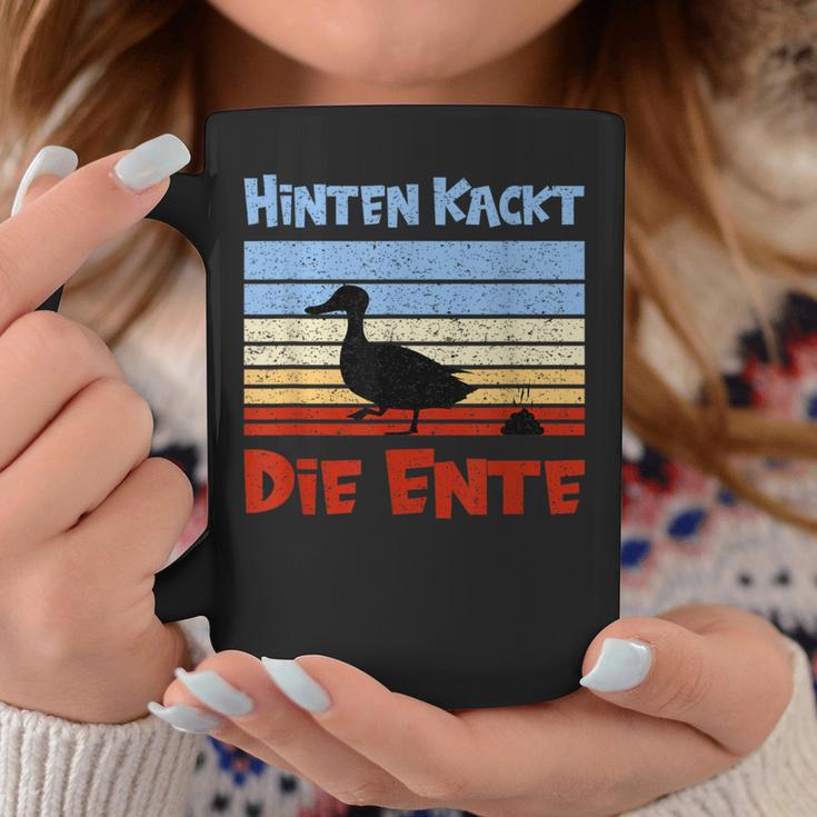 Football Slogan Hinten Kackt Die Duck Tassen Lustige Geschenke