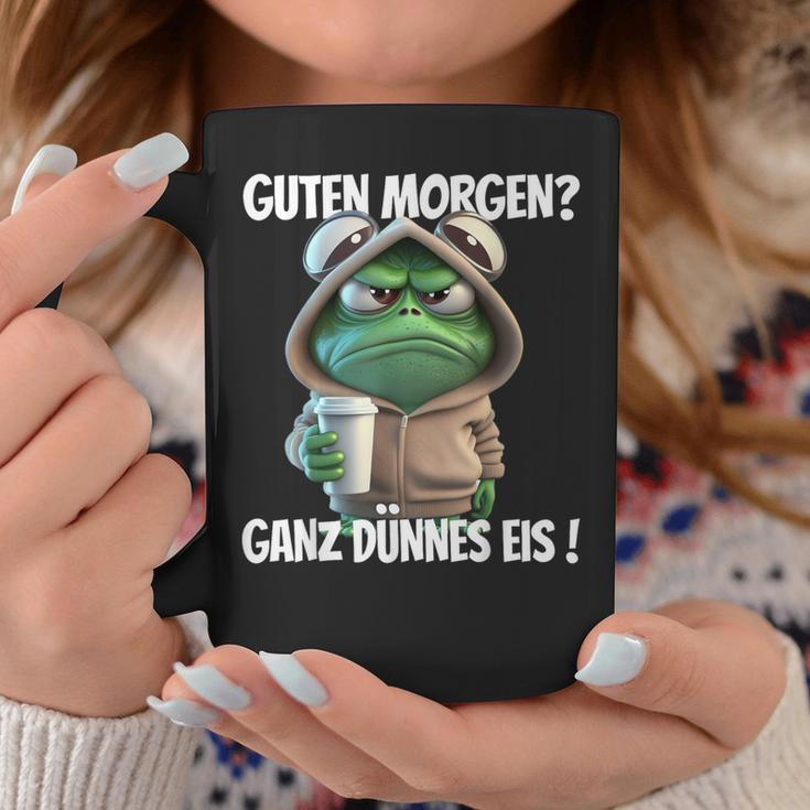 Guten Morgen Ganz Dünnes Eis Frog Motif Tassen Lustige Geschenke