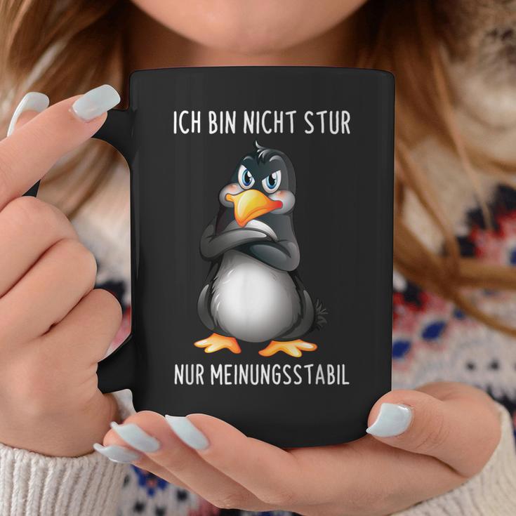 Penguin Ich Bin Nicht Stur Nur Meinungsstabil German Langu S Tassen Lustige Geschenke