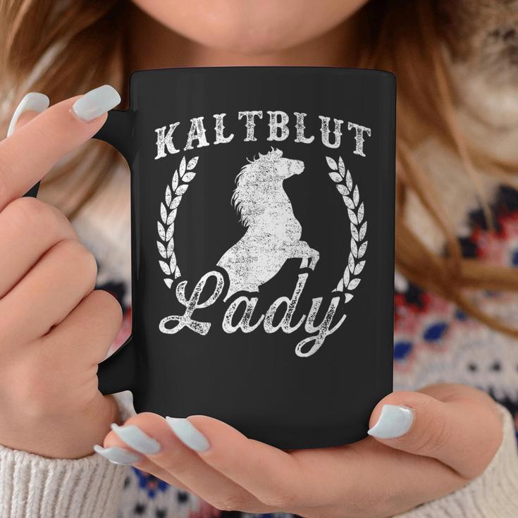 Slogan Liebe Kaltblut Lady Riding Horse Tassen Lustige Geschenke