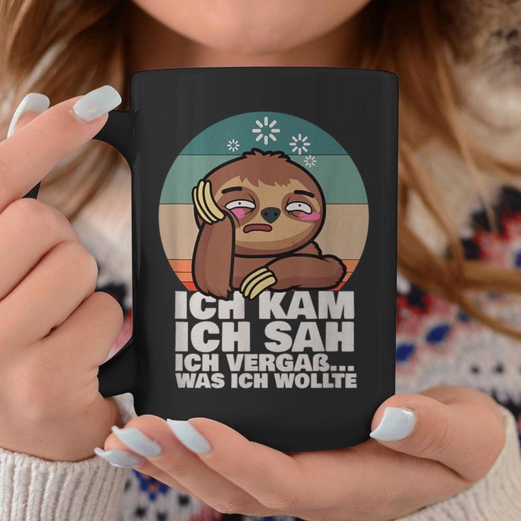 Sloth Ich Kam Ich Sah Ichergaß Was Ich Wollte Tassen Lustige Geschenke