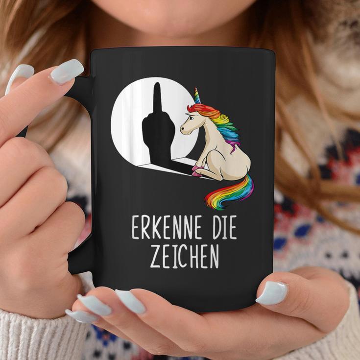 Unicorn Erkenne Die Zeichen Tassen Lustige Geschenke