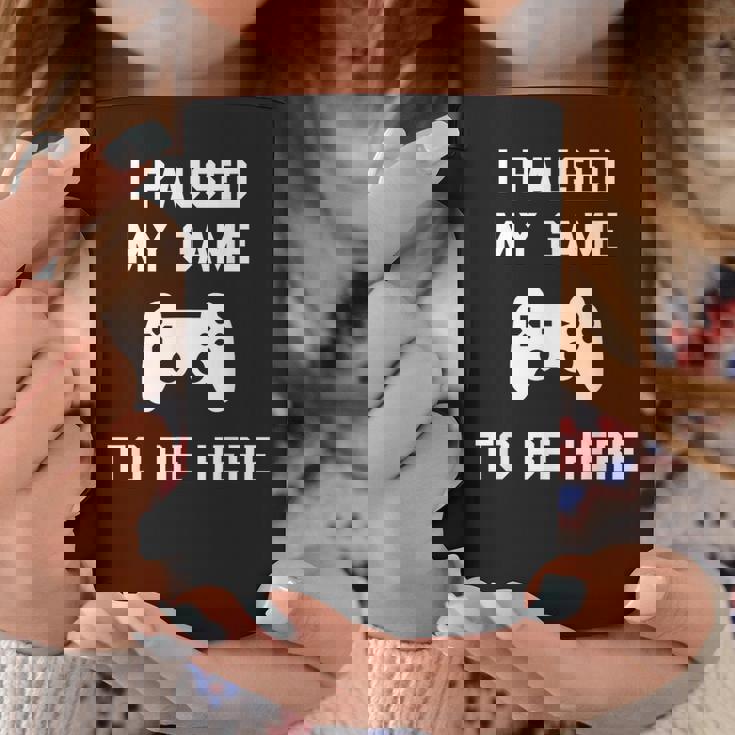 Gamer Gioco Giocatori Computer I Paused My Game To Be Here Tazze Regalos divertidos