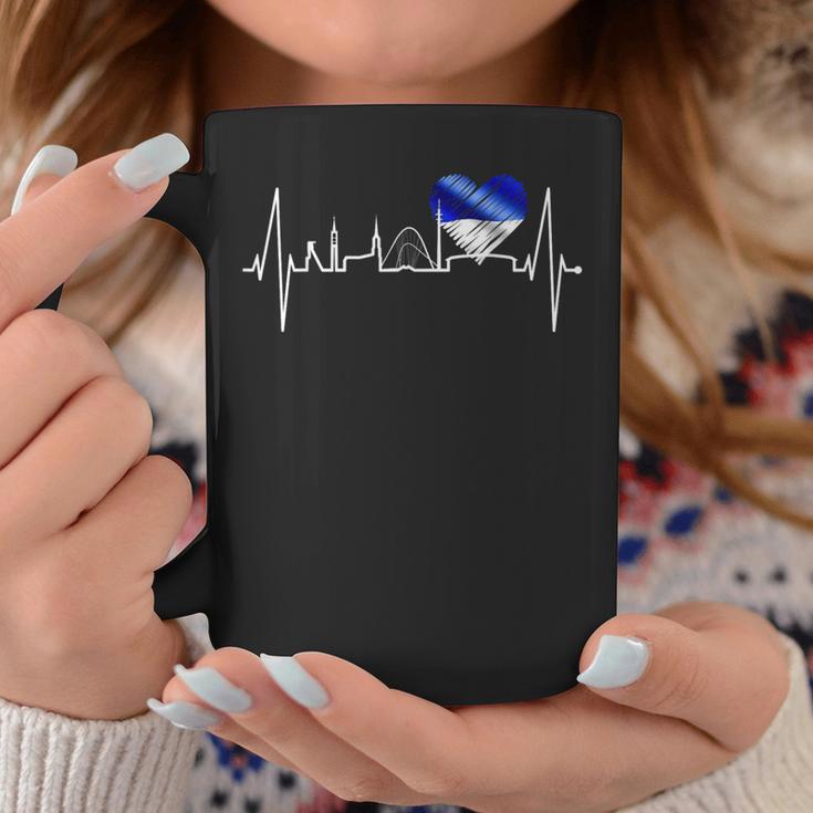 Gelsenkirchen Skyline Heartbeat Fan Heart Love Ruhrgebiet S Tassen Lustige Geschenke