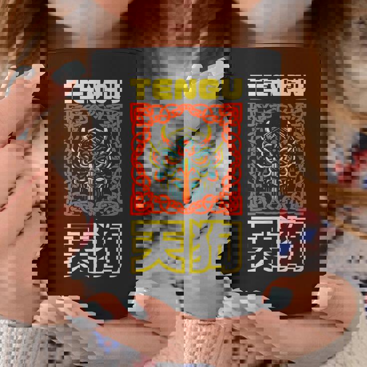 Giappone Tengu Tradizionale Shintoista Tengu Giapponese Kanji Souvenir Tazze Regalos divertidos