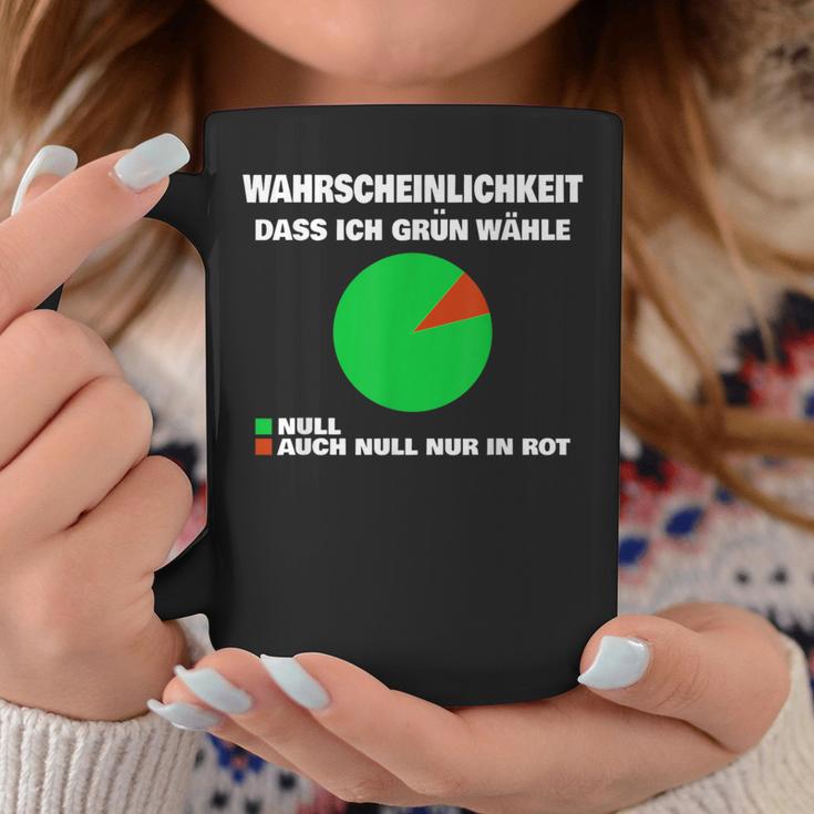 Green No Thank You Wahrscheinlichkeit Dass Ich Grün Wähle Null Tassen Lustige Geschenke