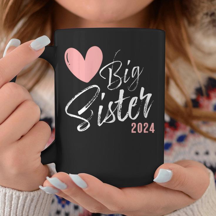 Große Schwester 2024 Big Sister 2024 Girls' Heart Tassen Lustige Geschenke