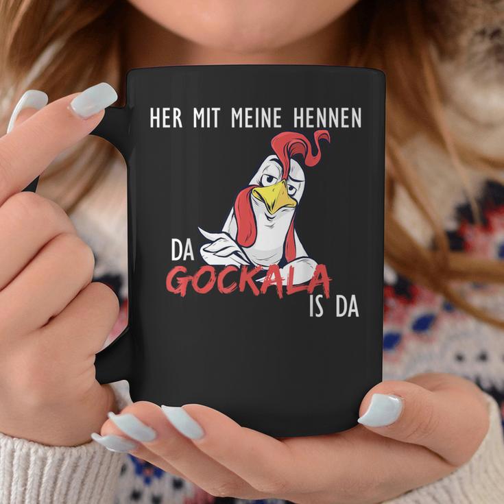 With My Hennen Da Gockala Ist Da Bauern Tassen Lustige Geschenke