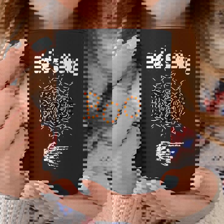 He's My Boo Spider Skull Matching Halloween Pajama Couples Graphic Print Coffee Mug Unique Gifts