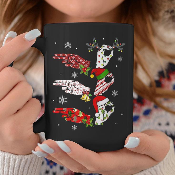 Ho Ho ASL Sign Language Deaf Pride Family Pajamas Christmas Graphic ...