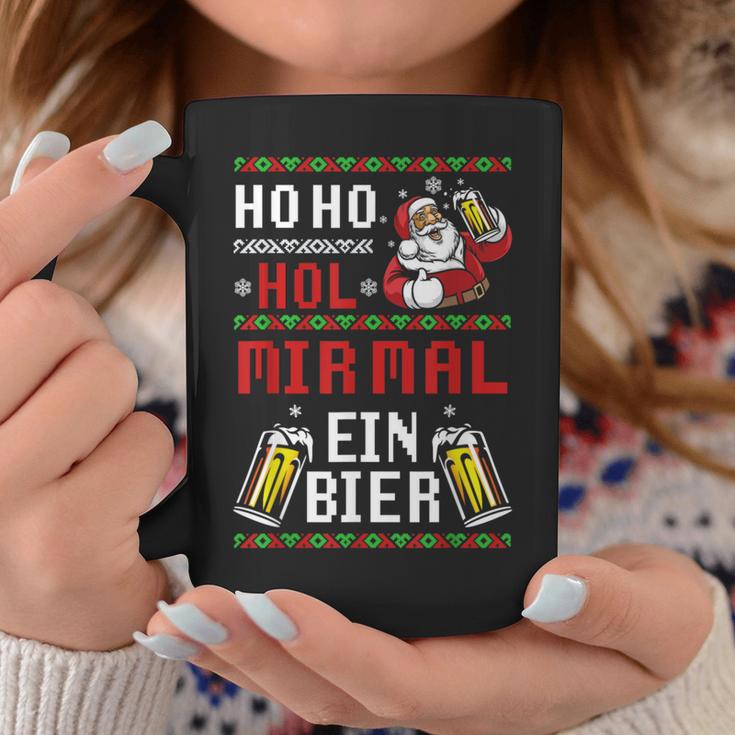 Ho Hol Mir Mal Ein Bier Christmas Santa Claus Tassen Lustige Geschenke