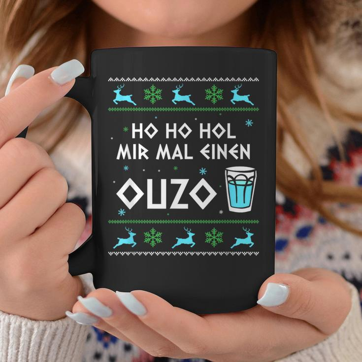 Ho Ho Hol Mir Mal Einen Ouzo Ugly Christmas Outfit Tassen Lustige Geschenke