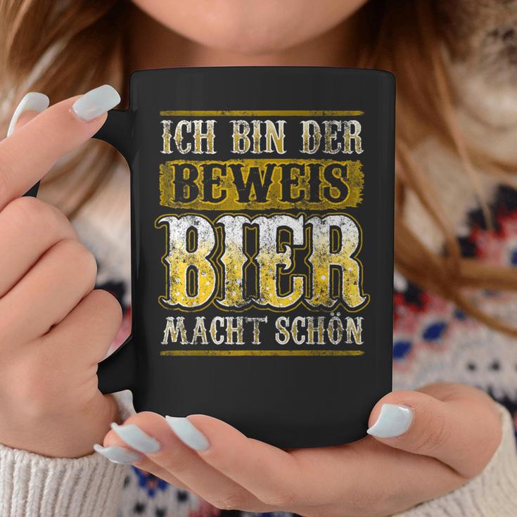 Ich Bin Der Beweis Bier Macht Schön Alkohol Durst Saufen German Tassen Lustige Geschenke